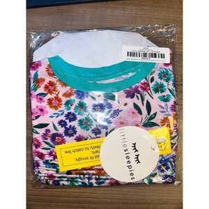 Little sleepies Sweet Pea bamboo long sleeve 2pc‎ set 4T NIB